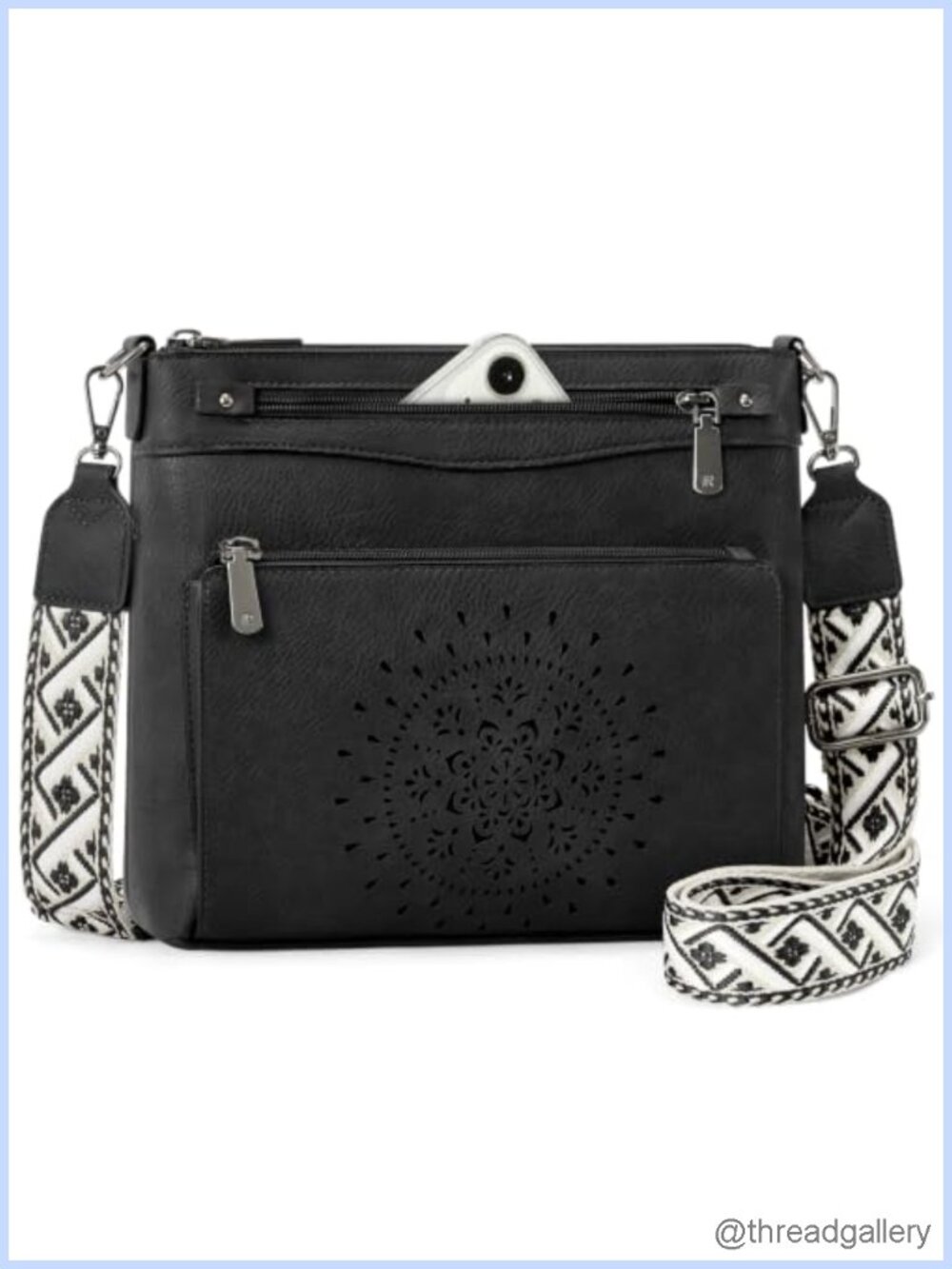 PU Leather Crossbody Bag Water-Resistant Purse Card Slots Women